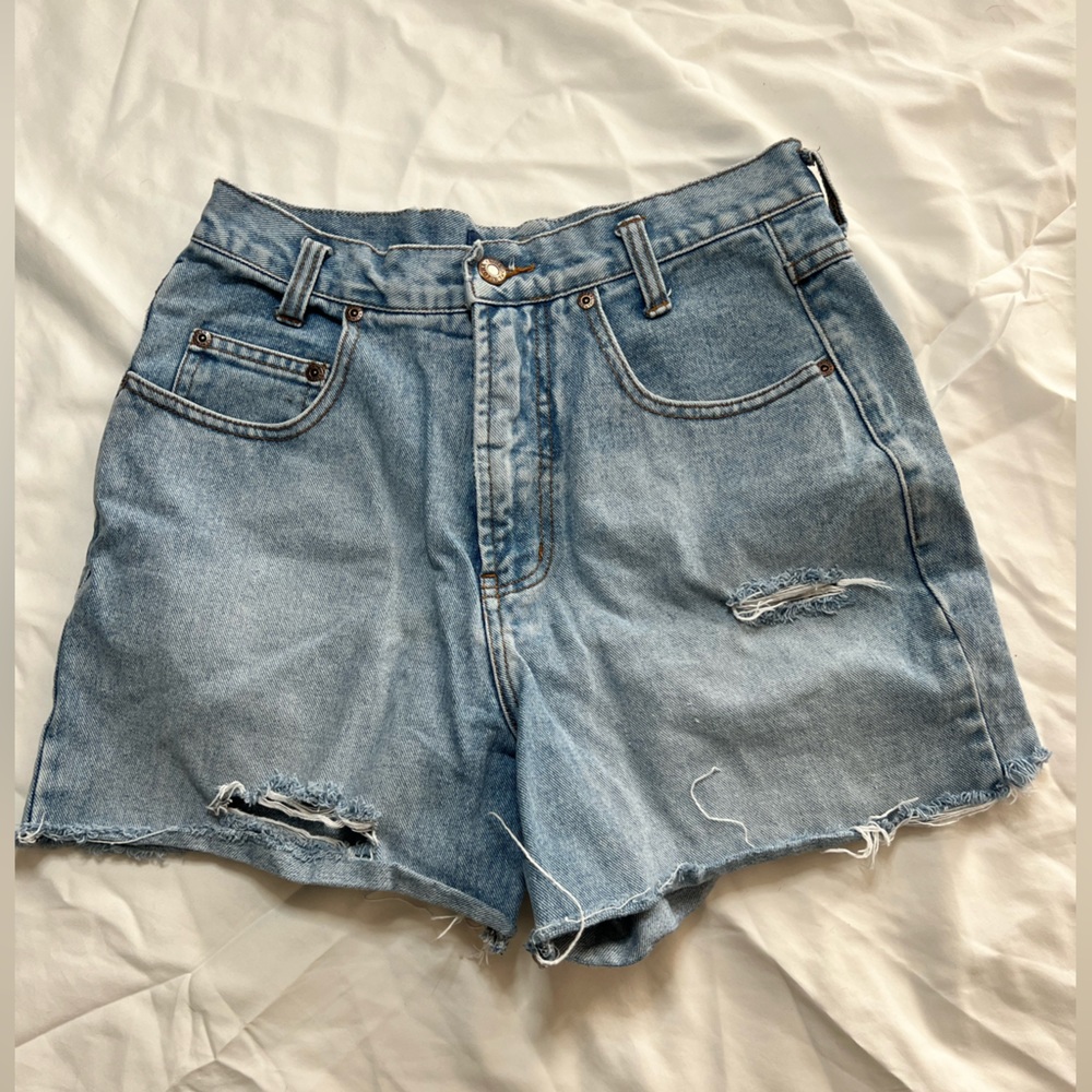 Vintage High waist women’s denim shorts